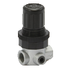 Compact pressure regulators
