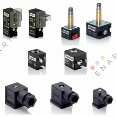 22mm solenoid coil EVI 7/9 — AMP 6.3x0.8 mm, AC, 110V, 8.5VA Bobină electromagnetică EVI 7/9, 110V AC, 8.5VA