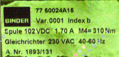 77 50024А15-0001 Federdruck-Einscheibenbremsmodul