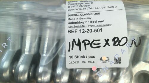 BEF 12 M12 Rulment sferic