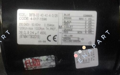 GMV 3BTB.CO.40.40.A.0/25 "SETEM049.02" *40171596* Motor cu bobină ventilatoare