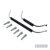 Fastening kit with screws and counter-plates
