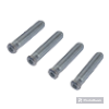 Fastening kit with self-tapping screws