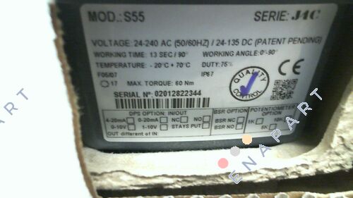 P/N: S4C000309, Type: J4C-S55 F05/F07 17mm Servomotor rotativ