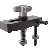 Knob Clamp Assemblies with Radius Nose Strap