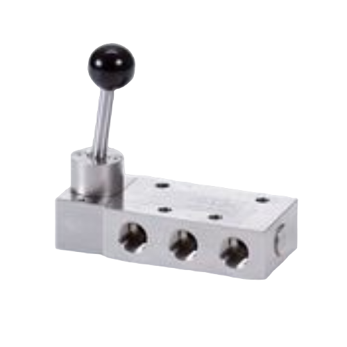 HAND LEVER AND PNEUMATIC VALVES MADE OF STAINLESS STEEL