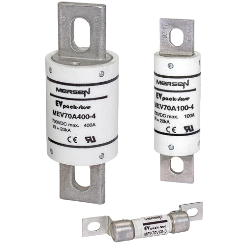 EVpack-fuse MEV70-S, 700 VDC Max., L/R less than or equal 1ms, 35 - 600A