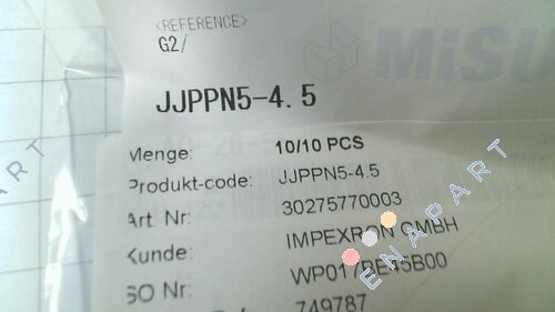 JJPPN5-4.5 Pin de fixare cu arc