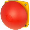 Emergency push-button Ø 90, momentary, wall-mounting