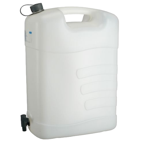 Water cans, polyethylene, foodstuff-compatible