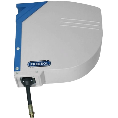 Encased, for ceiling mounting, with internal swivel joint