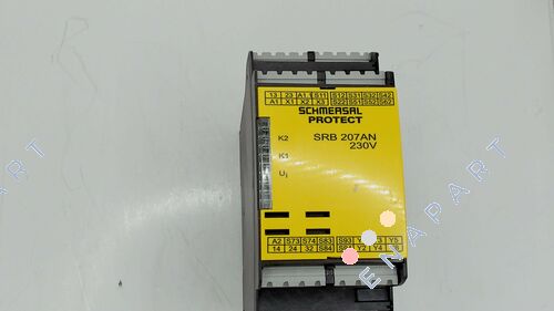 P/N: 101176472, Type: SRB207AN 230VAC NOT-HALT- und Schutztürüberwachung