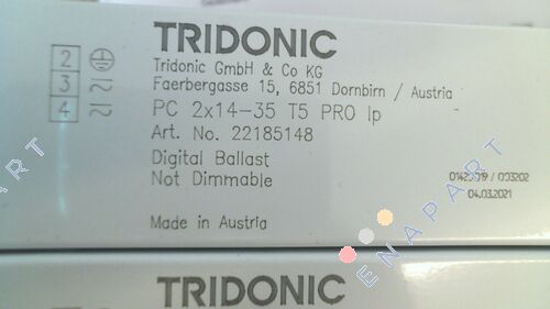 22185148 / PC 2x14-35 T5 PRO lp Balast de înaltă frecvență